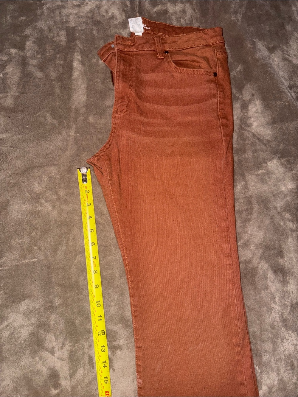 Time and Tru Women's Rust Brown Boot Cut Jeans Western Boho Sz 12 - Picture 6 of 11